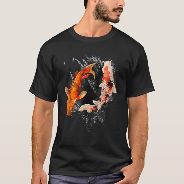 Camiseta Japonês Koi Fish Chersom 5 (Frente)