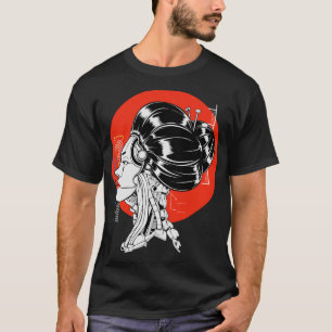 Camiseta Japonês Modern Geisha Vaporwave Cyberpunk Japão