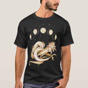Camiseta Japonês Nove Caudas Fox Kitsune Moon Fases Folklo