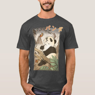 Camiseta Japonês Panda Kawaii Pandas Para Fãs Do Japão T-Sh