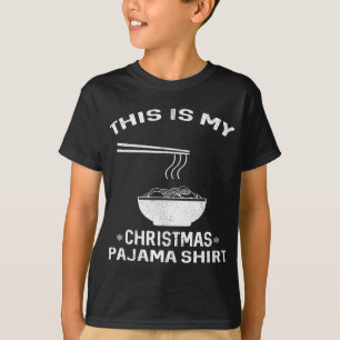 Camiseta Japonês Ramen Christmas Pajama - Noodles xmas