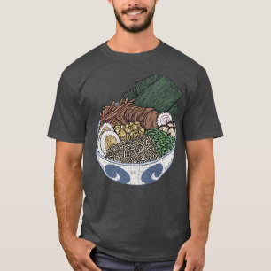 Camiseta Japonês Ramen Foodie Noodles Lover Para A Comida D
