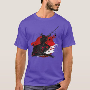 Camiseta Japonês Ronin Samurai Bushido Warrior Clipart (2