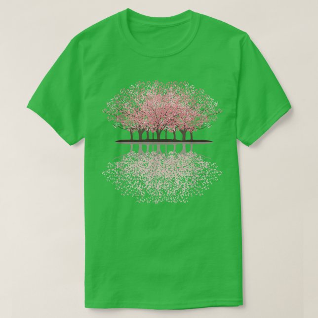 Camiseta Japonês Sakura Cherry Blossoms Pastel (Frente do Design)