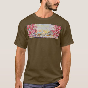 Camiseta Japonês Sakura Flor Cherry Blossom Art Aestheti