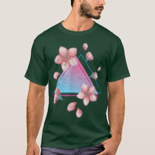 Camiseta Japonês Sakura Flower Retro Art Vaporwave Cherry
