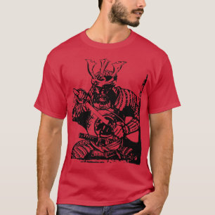 Camiseta Japonês Samurai Warrior Art Vintage Japão