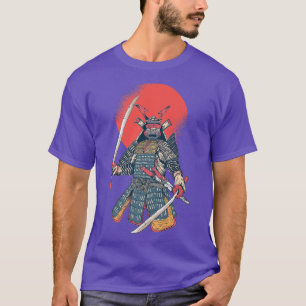 Camiseta Japonês Samurai Warrior Japonês Sun