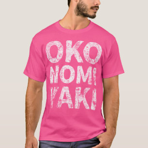 Camiseta Japonês Savory Pancake (Okonomiyaki) En Japonês