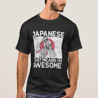 Camiseta Japonês significa que sou incrível japonês Long Sl