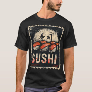 Camiseta Japonês Sushi Kanji Letters Streetwear Foodie Ota
