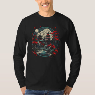 Camiseta Japonês Temple Art