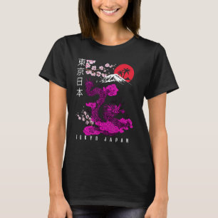 Camiseta Japonês Tokyo Dragon Asian Retro 80u2019s Estilo 4