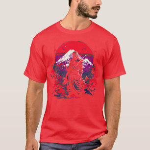 Camiseta Japonês Tradicional Monte Fuji Japão Geisha 3