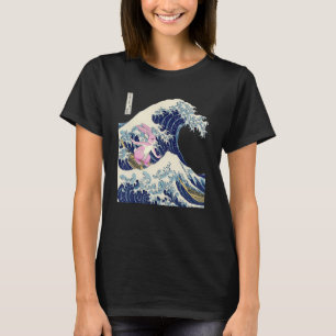 Camiseta Japonês Vaporwave Aestético dos anos 90 Art Kanaga