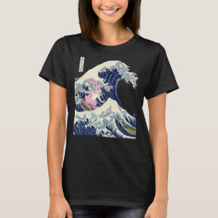 Camiseta Japonês Vaporwave Aestético dos anos 90 Art Kanaga