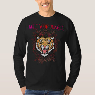 Camiseta Japonesa do Tigre Rule Your Jungle
