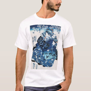 Camiseta Japonesa Geisya, Kuniyoshi, Ukiyo-e