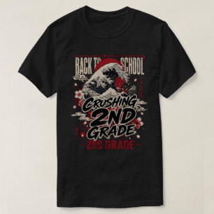 Camiseta Japonesa Onda do 2º Ano Esmagadora, Resfr