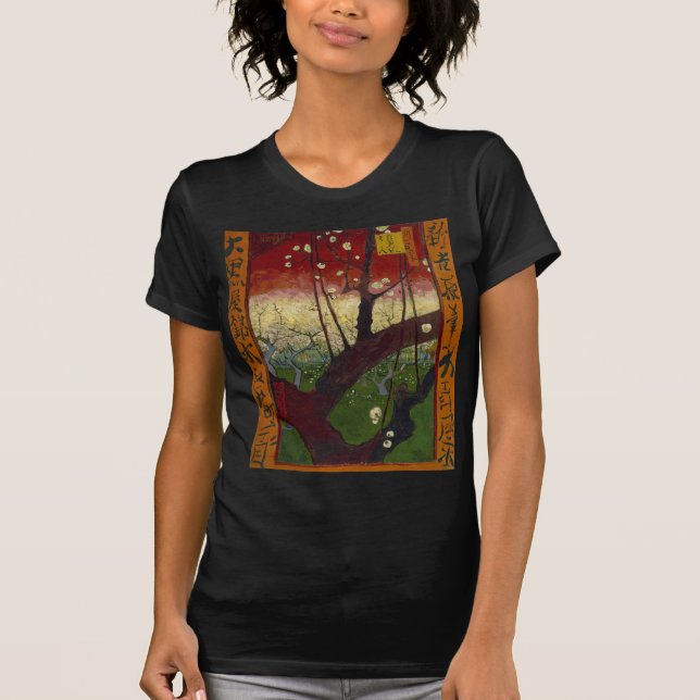 Camiseta Japoneses de Van Gogh depois de Hiroshige (Frente)