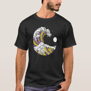 Camiseta Japoneses não binários LGBTQ Enby Orgulho LGBT