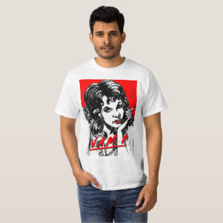 CAMISETA JAQUE VERMELHO JOYA DA ARTE DOS LÁBIOS DO VAMPIRO