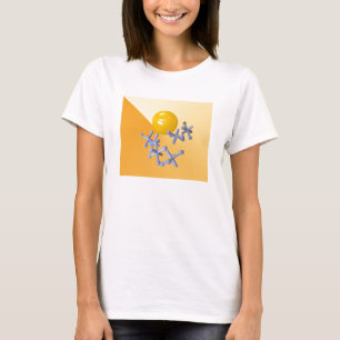Camiseta Jaques e brinquedos dos anos 60 do nascido no Baby