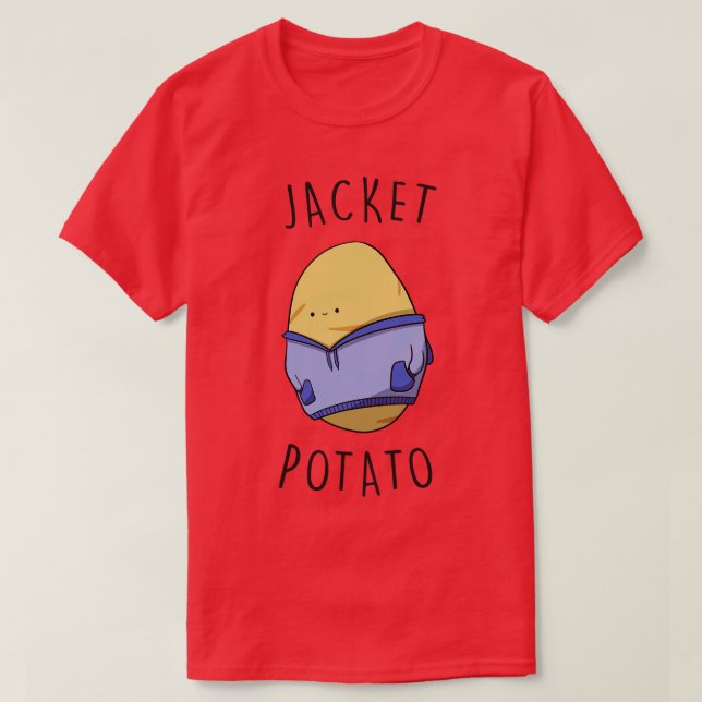Camiseta Jaqueta Batata Cute Funny Kawaii Desenho Vegetal (Frente do Design)