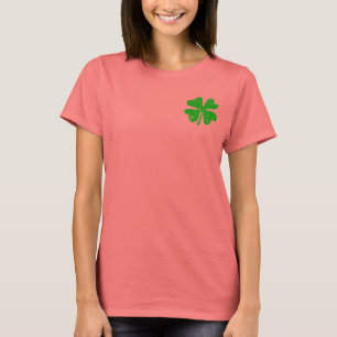 Camiseta Jaqueta do Dia de São Patrício para o trevo verd