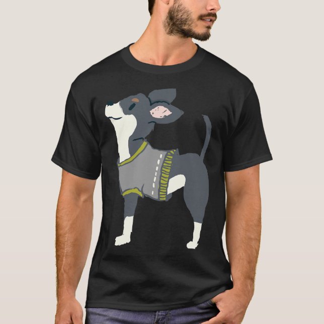 Camiseta Jaqueta Negra Chihuahua (Frente)