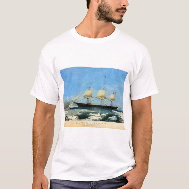 Camiseta Jaqueta Vermelha da nave auxiliar 1854 (Frente)