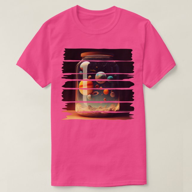 Camiseta Jar de dentro de sistema solar (Frente do Design)