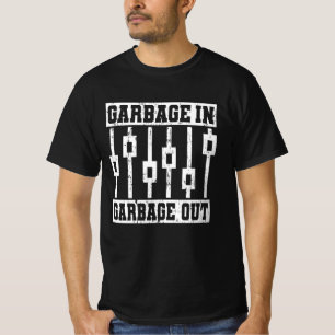 Camiseta JARBAGEM EM JARBAGE OUT Áudio de Engenheiro de som