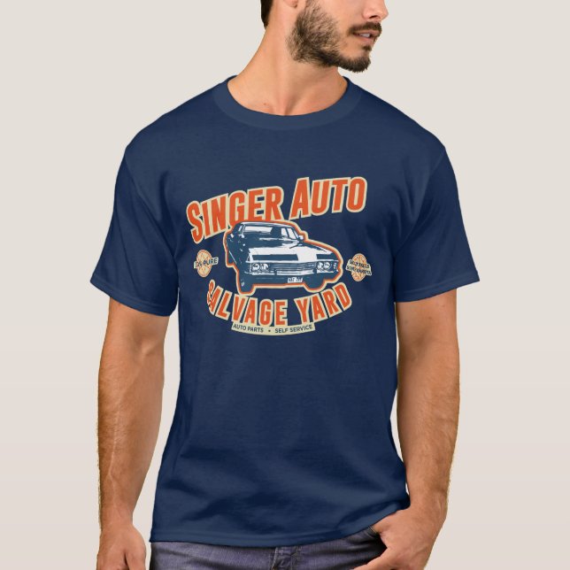 Camiseta Jarda do salvamento do cantor auto (Frente)