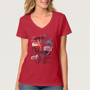 Camiseta Jardim Abstrato Floral Caos Selvagem Vintage Bloom