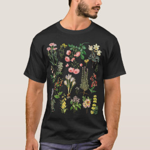 Camiseta Jardim Botânico de Flores Florestais Vintage
