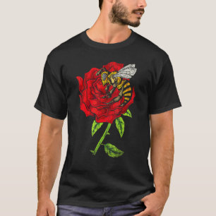 Camiseta Jardim Botânico Flor Flor Insecto Natureza Abelha