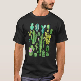 Camiseta Jardim Cacto Suculentas Planta Casa Jardim