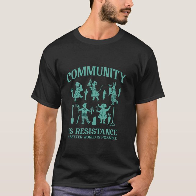 Camiseta Jardim Comunitário de Resistência da Comunidade Ja (Frente)