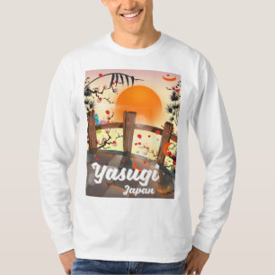 Camiseta Jardim da flor de Yasugi Japão