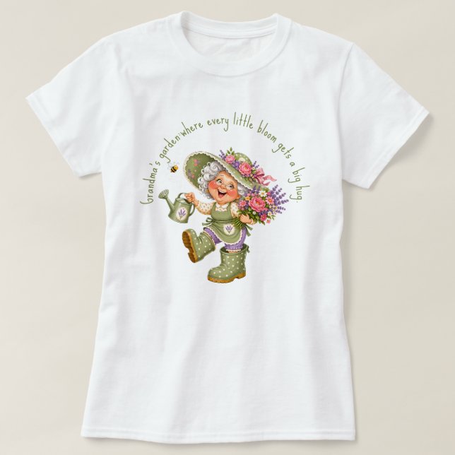 Camiseta Jardim da Vovó (Frente do Design)