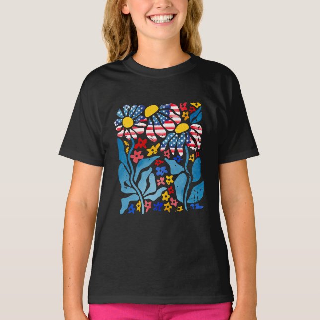 Camiseta Jardim Daisy Patriótico (Frente)