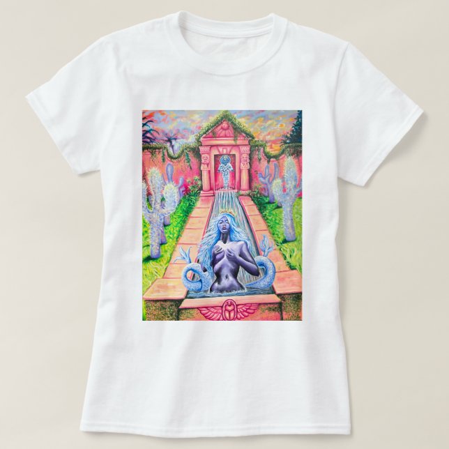 Camiseta Jardim das Sereias por Nefertara (Frente do Design)