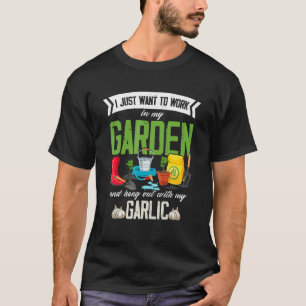 Camiseta Jardim de Alho Jardinagem Jardineiro Planta Legume