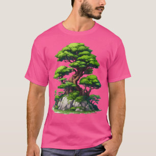 Camiseta Jardim de Árvores Bonsai Japonesas de Jardinagem