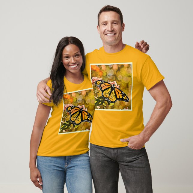 Camiseta Jardim de Borboletas Monarca Arte (Unissex)