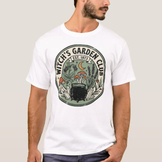 Camiseta Jardim de Bruxas Góticas Gráfico de Halloween Retr