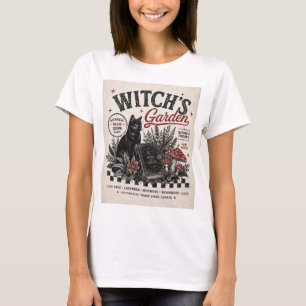 Camiseta Jardim de Bruxas Halloween Retro