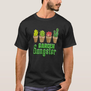 Camiseta Jardim de Cactos Suculentas Design de Jardinagem