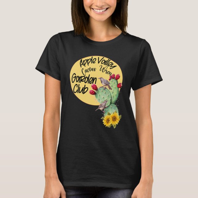 Camiseta Jardim de Cactus Wren (Frente)
